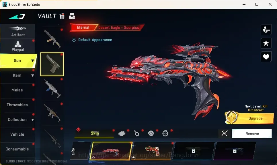 Blood Strike Accounts Rare Skin ASIA|Ethernal: D Eagle,MP7-Tidesong|Aniv FAL-Draco|7 Limited18 Ultra Guns||12 Collab 1