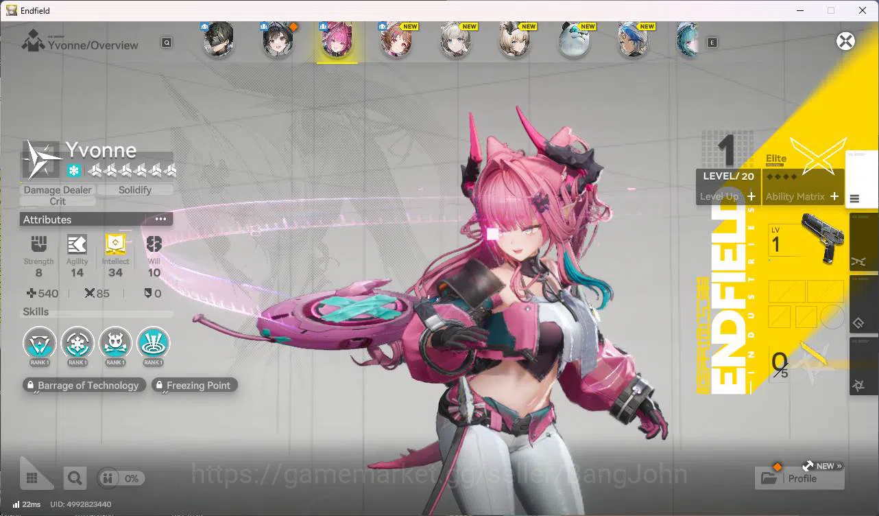 Arknights: Endfield Accounts ASIA | starter Yvonne, Ardelia WP 6s 3 | for sign n detail check SS AKE163B 2