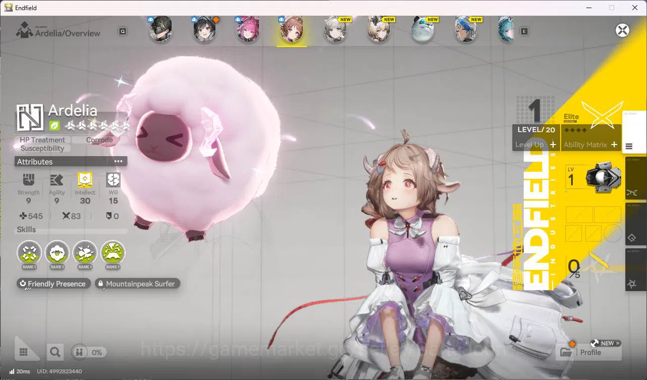 Arknights: Endfield Accounts ASIA | starter Yvonne, Ardelia WP 6s 3 | for sign n detail check SS AKE163B 3