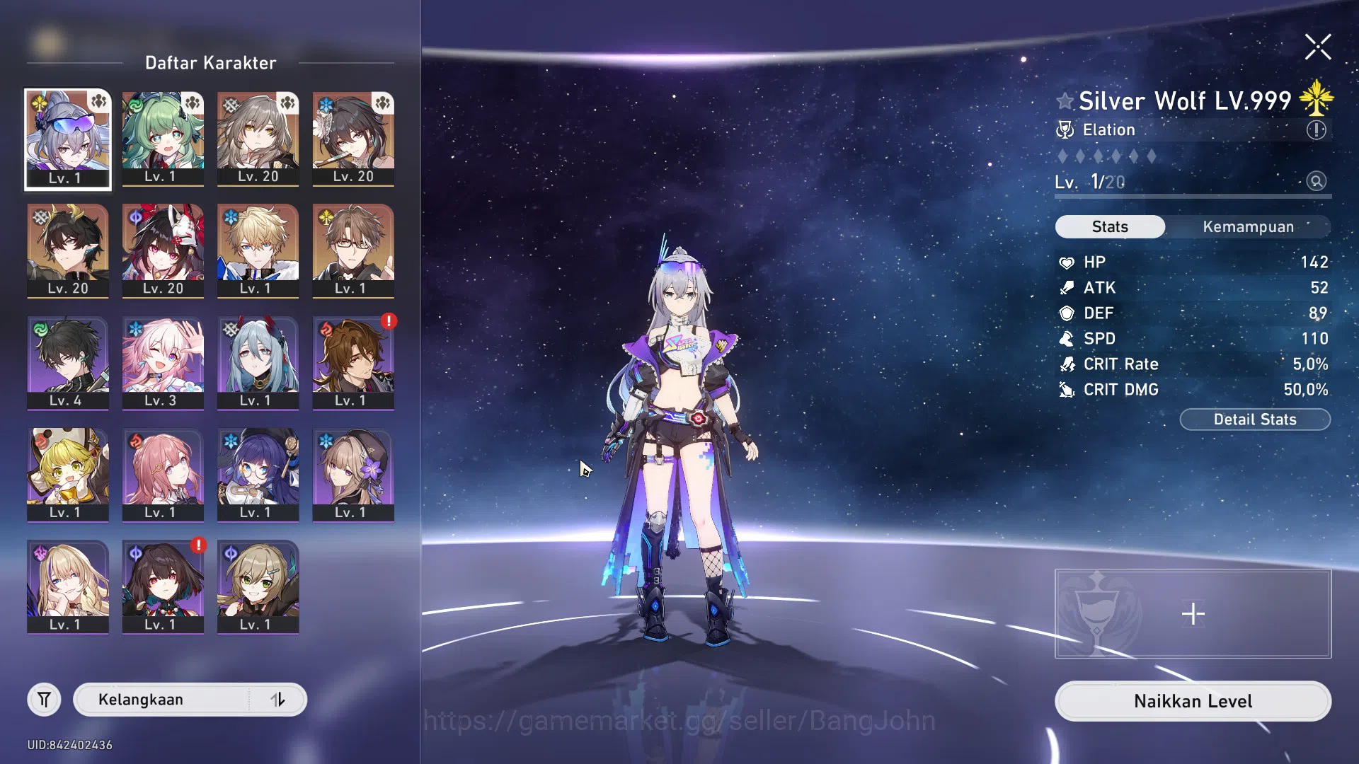 Honkai Star Rail Accounts ASIA | TL 11 | 6 LIMIT | SILVER WOLF | HUO HUO | D image 2