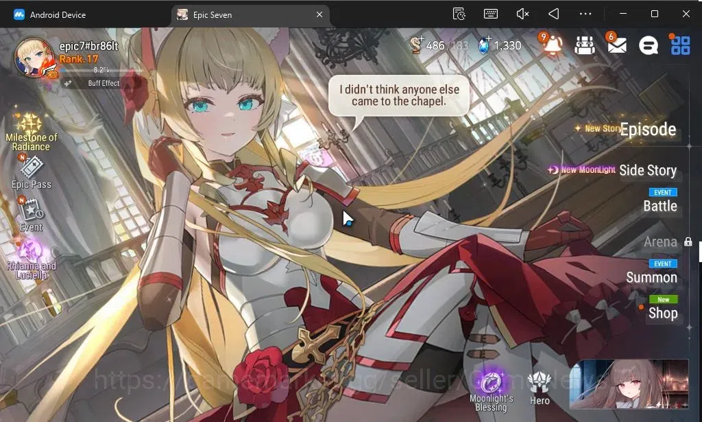 Epic Seven Accounts GLOBAL Unverif|New Era|2 ML(Rhianna and Luciella,S image 1