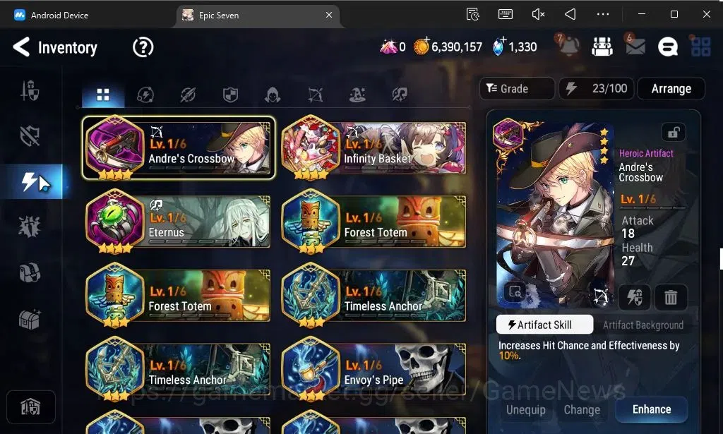 Epic Seven Accounts GLOBAL Unverif|New Era|2 ML(Rhianna and Luciella,S image 10