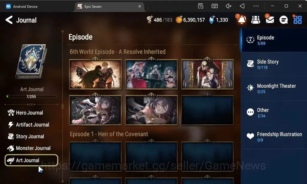 Epic Seven Accounts GLOBAL Unverif|New Era|2 ML(Rhianna and Luciella,S image 18