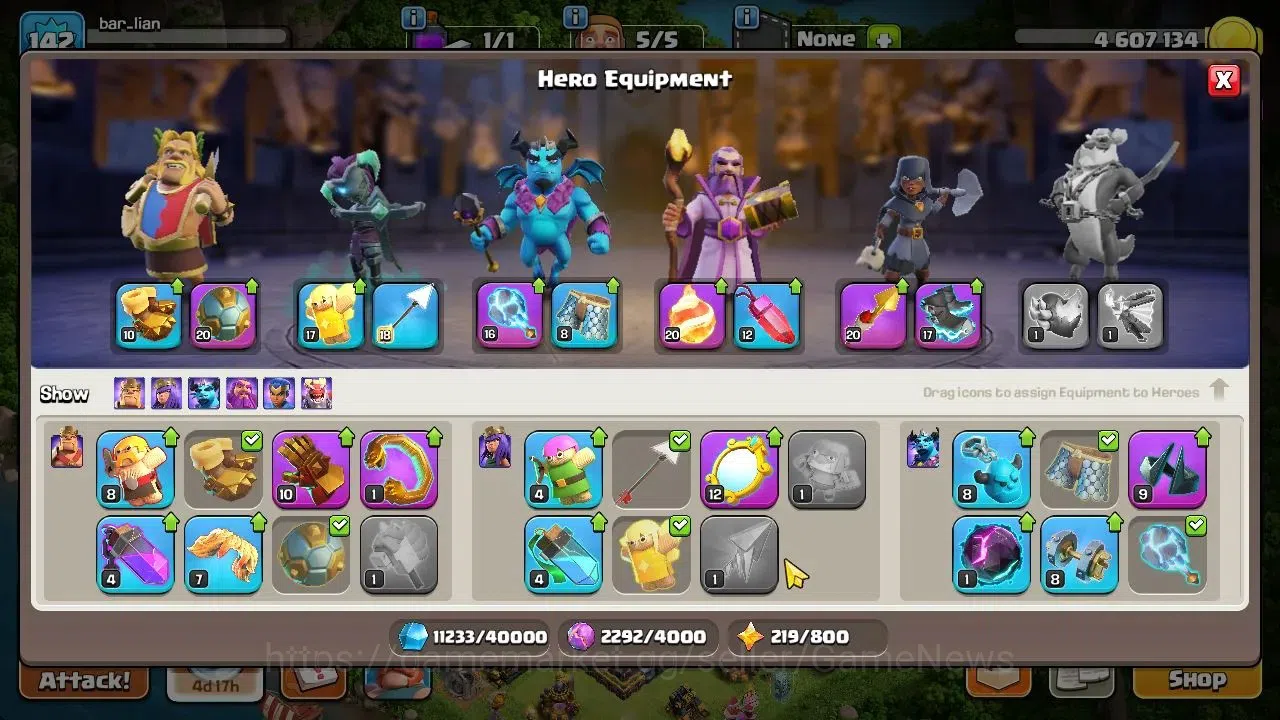 Clash of Clans Accounts TH 14-BH 9|LV 142|HH 8|BK 72,AQ 73,GW 59,MP 47,RC  image 8