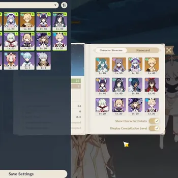 Genshin Impact Accounts Others Asia|AR 25|1 Limited (Vesna) + 2 Standard (Mizuki,Keqing)|Low Main Quest & Map|Reuni On|All