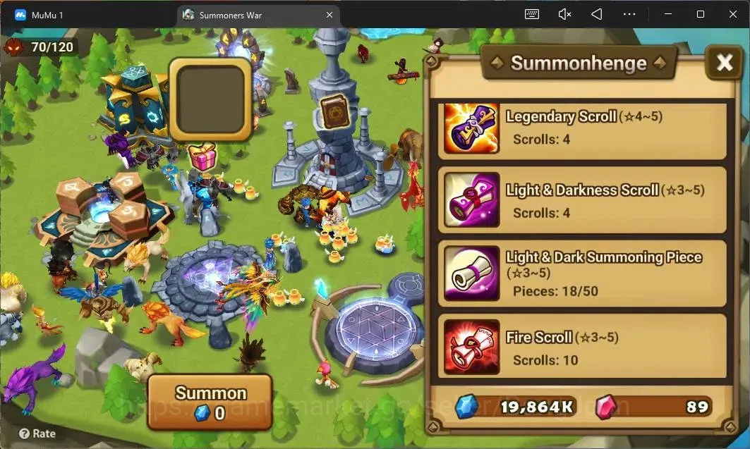 Summoners War: Sky Arena Accounts Starter GLOBAL | NB 5 TESHAR,Starter Gacha 115 12Y+160 11Y Scrool, 3 Legendary All 4