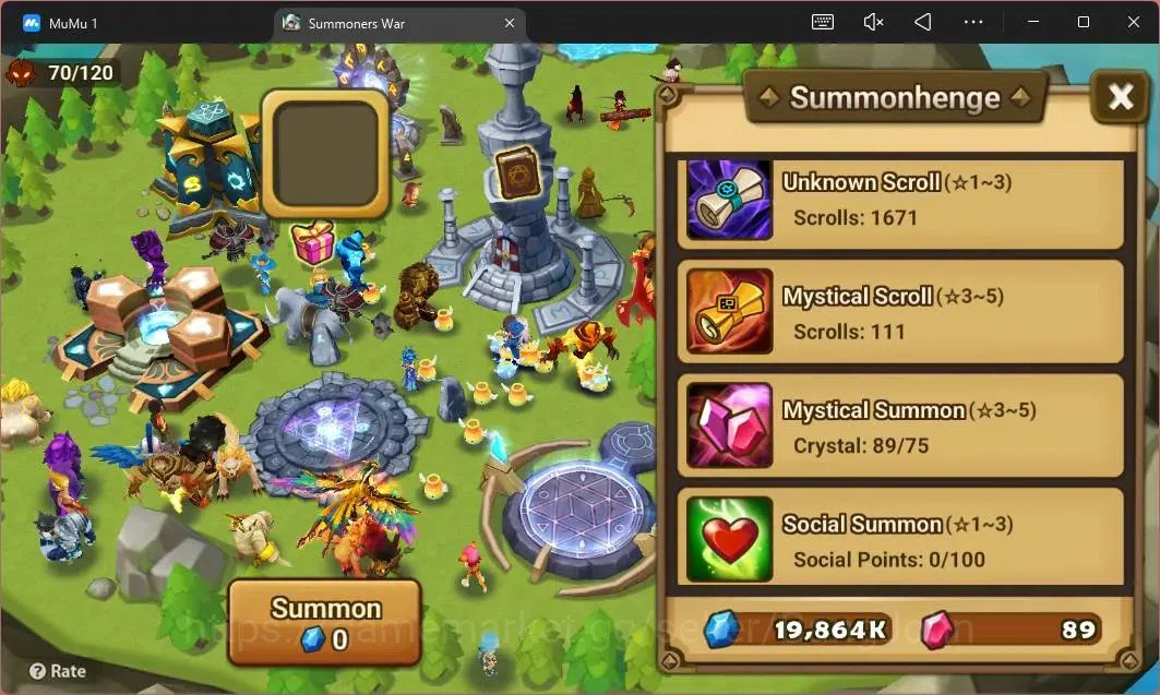 Summoners War: Sky Arena Accounts Starter GLOBAL | NB 5 TESHAR,Starter Gacha 115 12Y+160 11Y Scrool, 3 Legendary All 5