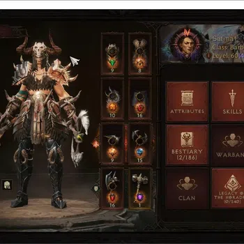 Diablo Immortal Accounts High-End NA - high heaven | 60(428) Barbarian-Slinger | CR 31K | Reso 465 | Inferno 1 | Varog Lv.30