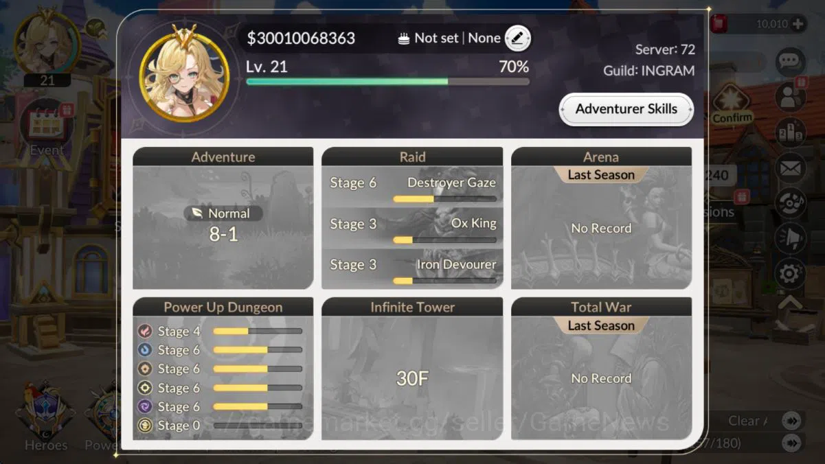 Seven Knights Re:Birth Accounts [Re:BIRTH]Global3000xxx|8 Legend,3 SPECIAL|Teo Tc1 image 11