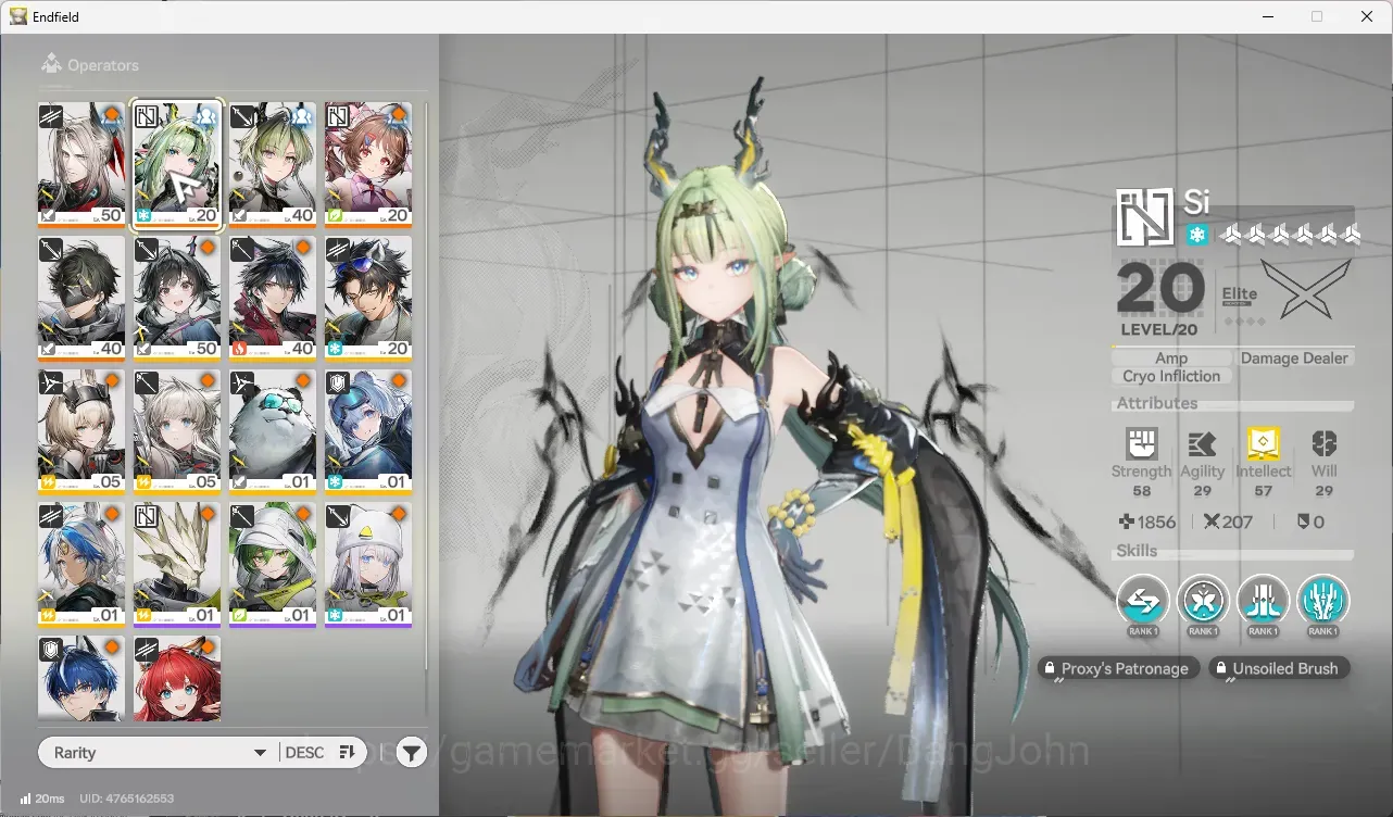 Arknights: Endfield Accounts ASIA|Starter 1 Limited (Si),Pogra,Leefeng,Ardelia etc|BD UNSET|Low Explore|Check SS|AKE651B 1