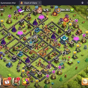 Clash of Clans Accounts High-End TH13-BH5 |Lv.99 |BK40,AQ40,MP26,GW25,RC1 |BM2 |1 Legendary & 2 Gold SKins |Gem 352 |CN Off