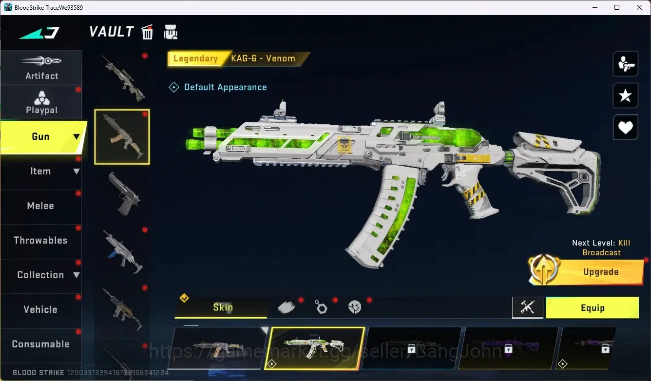 Blood Strike Accounts ASIA |Ultra Melee Lightblade - Dark Force |EVA MCX image 3