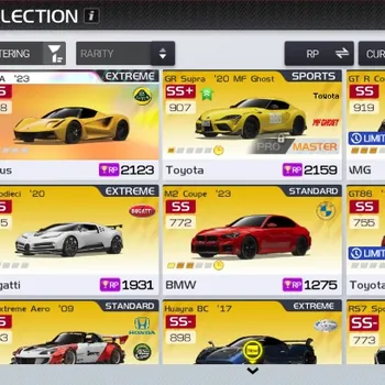 Racing Master Accounts SEA|Lvl 24|Ready Gacha|41,568 Diamond|1 PL Cars (Evija '23),MF Ghost GR Supra,Etc|300K Gold|Log