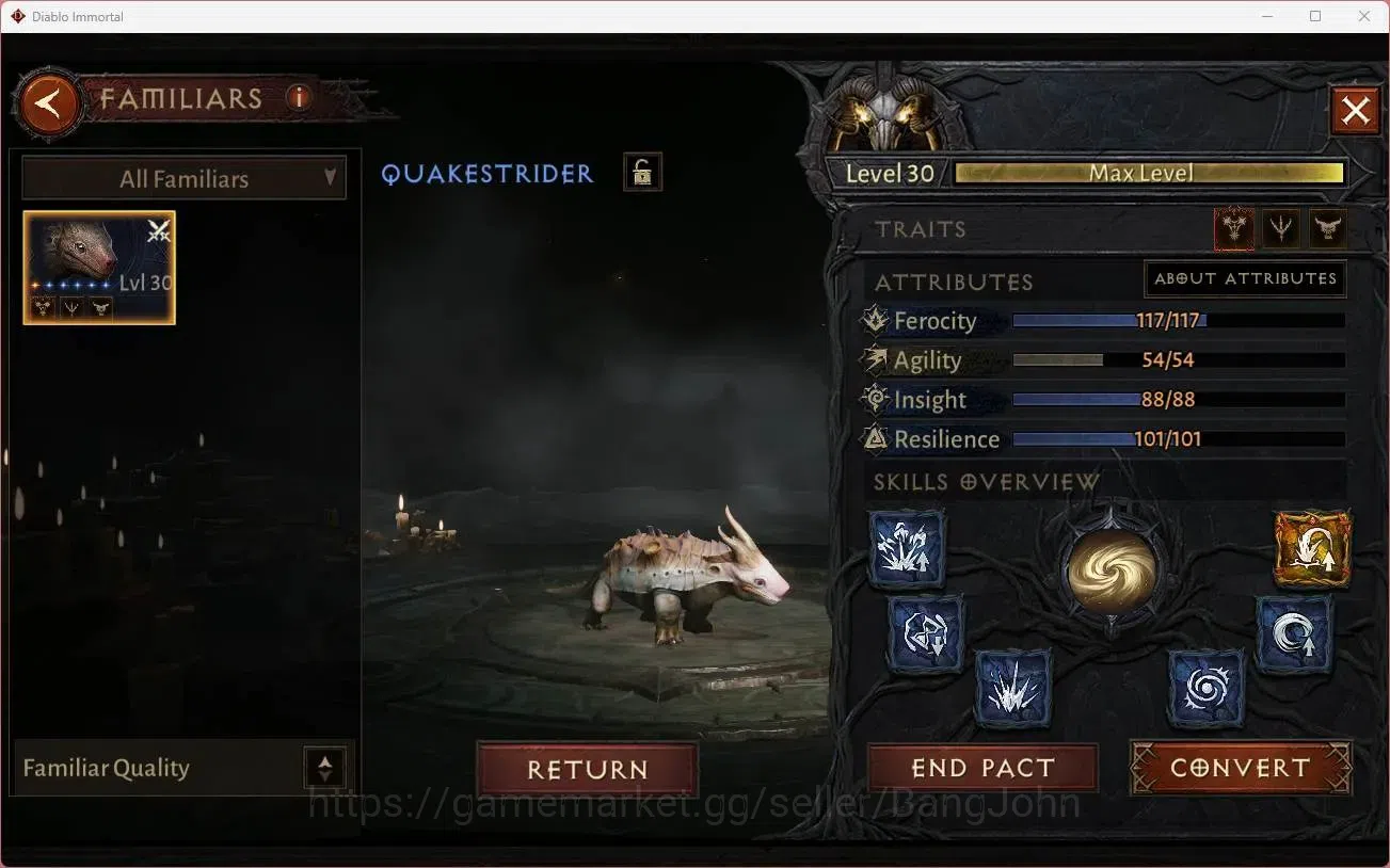 Diablo Immortal Accounts Mid-Tier SEA - Vasily | 60 (321) Druid - Maledictor|CR 28k|Reso 480|Hell 3|2 Cosmetics|Lv 30 (1 14