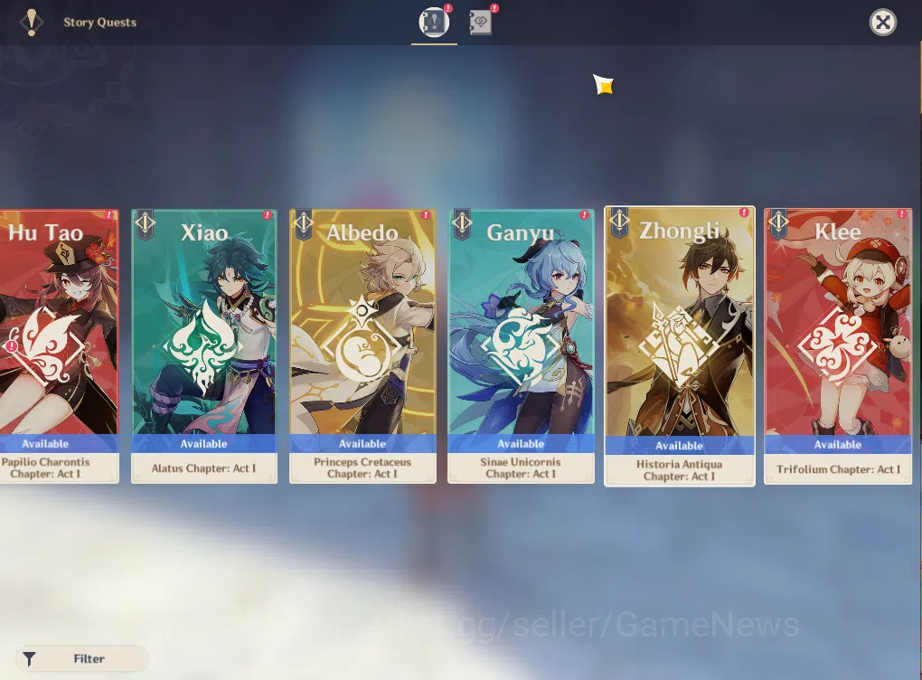 Genshin Impact Accounts ASIA|AR 51|3 Limited+30(*4Character)|Navia,Xiao,Ka image 4