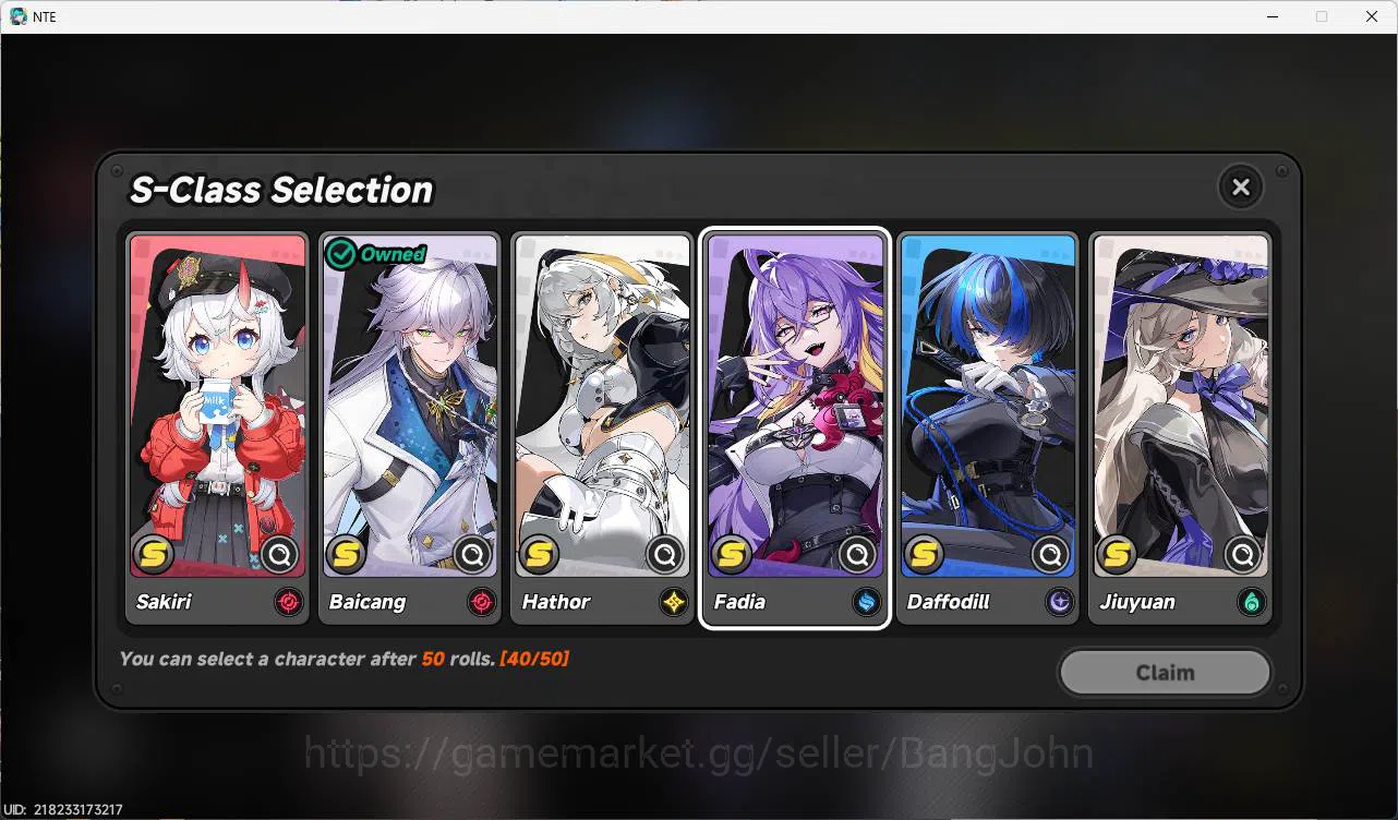 Neverness to Everness Accounts EU, starter LVL 3, Nanally, S baicang, 7 Char, MC image 3