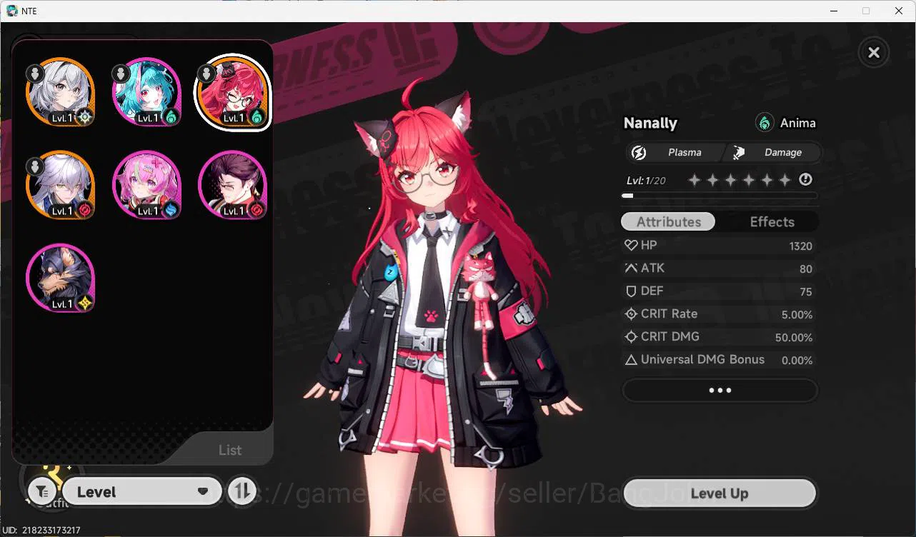 Neverness to Everness Accounts EU, starter LVL 3, Nanally, S baicang, 7 Char, MC image 9