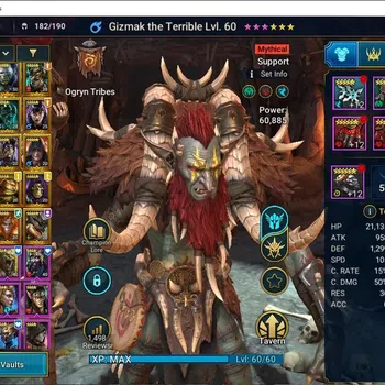 Raid: Shadow Legends Accounts Mid-Game Lv29 812K Power|1 Mythic(Gizmak)+22 Legend(GNUT,UKKO,2