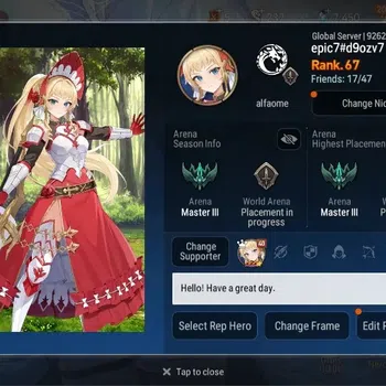 Epic Seven Accounts High-End Global Unverif | 18 ML (Harseti,RO Light,DD Ray,C Lilias,E Ilynav, Etc.)|SS 7.4K|Stigma