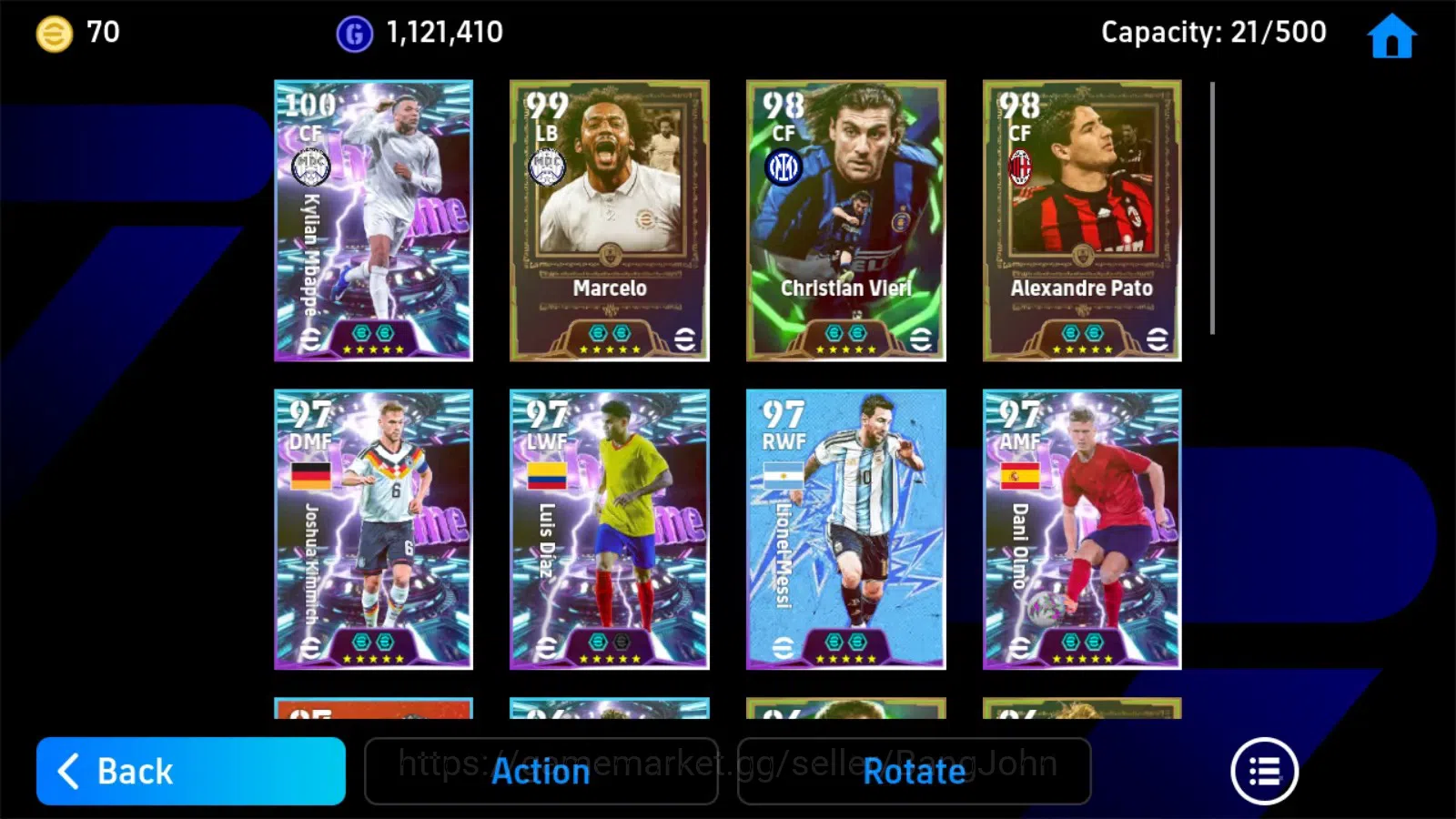 eFootball Accounts Android|PW 3185|Mbappe Show,Vieri epic,Marcelo epi image 3