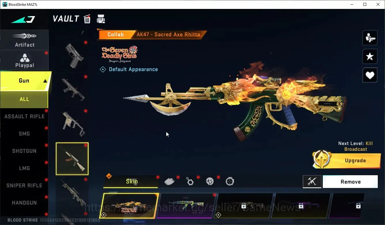 Blood Strike Accounts ASIA|Collab 7DS AK47,Karl98,QBZ95,BLEACH Byakuya+7 image 7