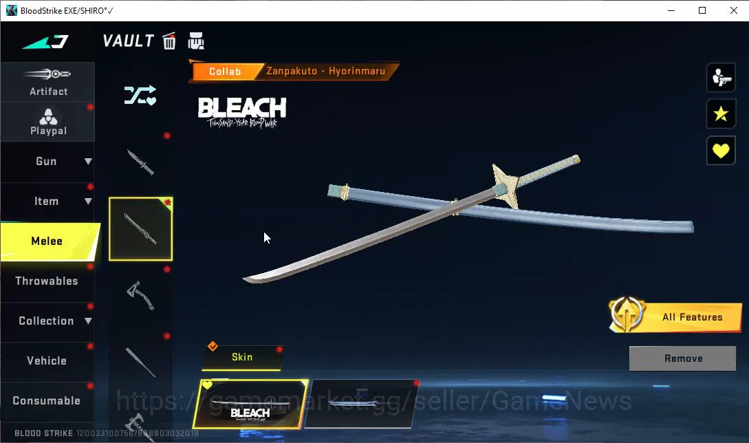 Blood Strike Accounts ASIA|3 COLLAB BLEACH SPIKE-Toshiro,UZI-Zangetus v3 image 4