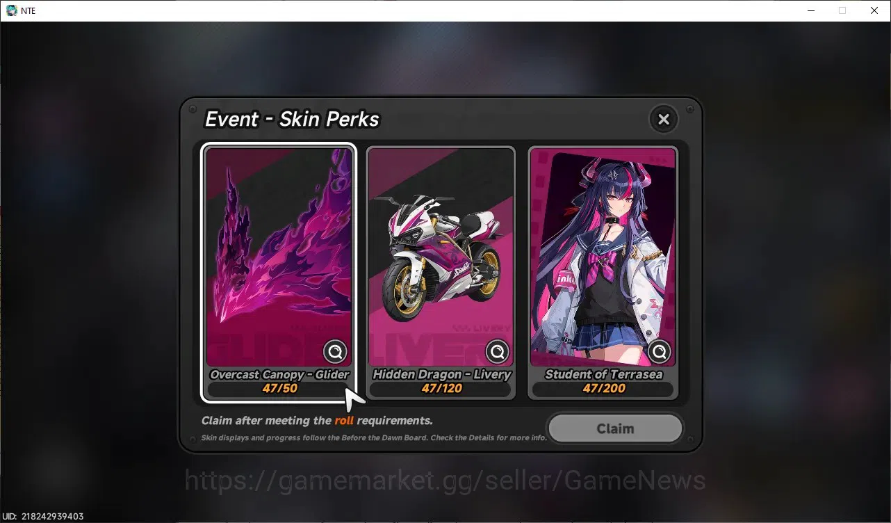 Neverness to Everness Accounts Global SEA|HL 8|3 SSR 1 Limited [Shinku+Signature],Baicang,Fadia|2 SSR Selector Box|Selector 7