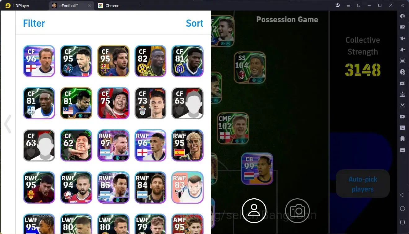 eFootball Accounts Legends & Iconic Players Mobile |PW 3148|Epic Puyol,Neymar,Ronaldinho,Bebeto,Gerrard,Raul Etc|SHW 2