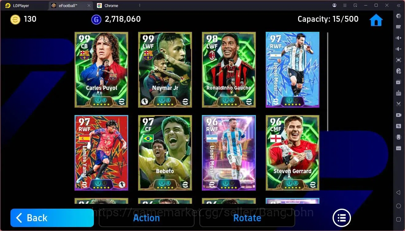 eFootball Accounts Legends & Iconic Players Mobile |PW 3148|Epic Puyol,Neymar,Ronaldinho,Bebeto,Gerrard,Raul Etc|SHW 4