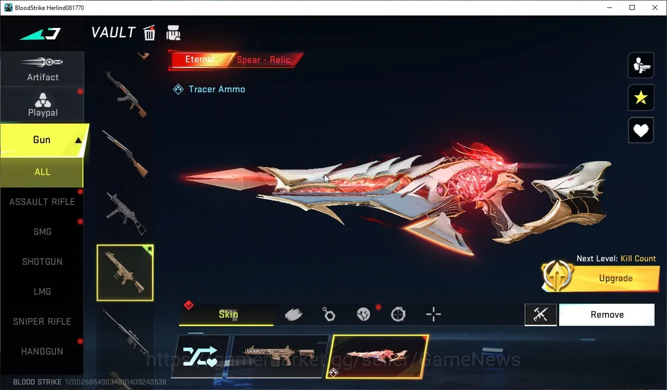 Blood Strike Accounts Collab Skin Asia | Eternal Spear-Relic Level 3 | Legendary M4A1-Venom | Log NetEase | Take Mail 1