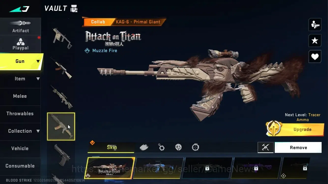 Blood Strike Accounts Asia|ETERNAL DEagle Scorpius|Colab AOT[ETHAN-AOT,K image 10
