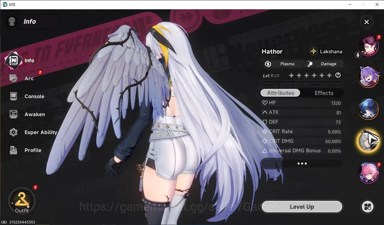 Neverness to Everness Accounts Global EUROPE HL 3| 3 SSR [Daffodill, Fadia, Hatho image 4
