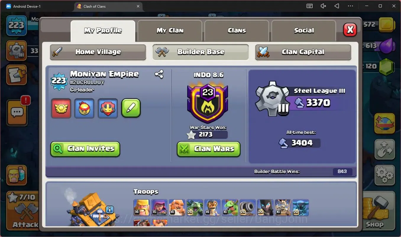 Clash of Clans Accounts Global | TH18-BH10|LVL 223|HH11|BK73,AQ75,GW71,RC4 image 7