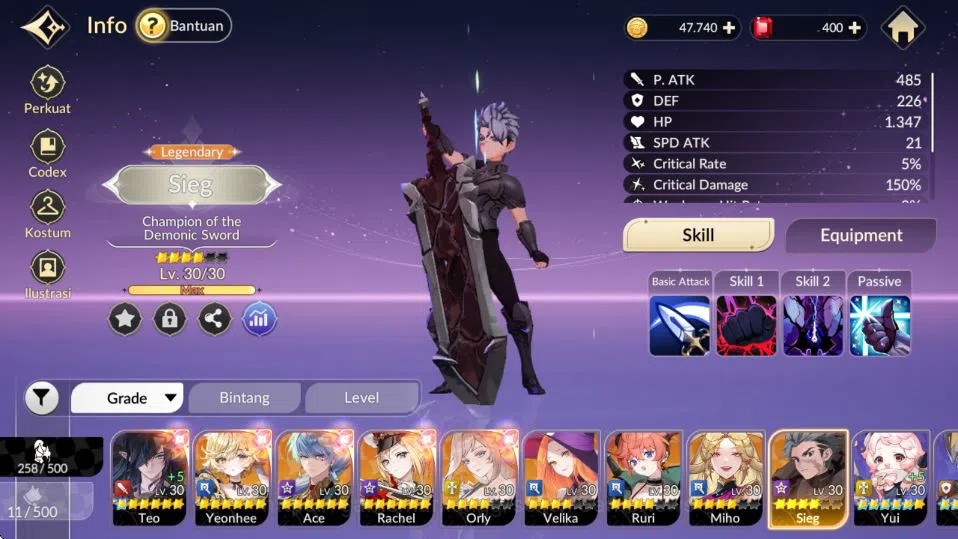 Seven Knights Re:Birth Accounts [Re;BIRTH] Global|Mid LV28| 8Legendary|Teo*6,Yeon* image 5