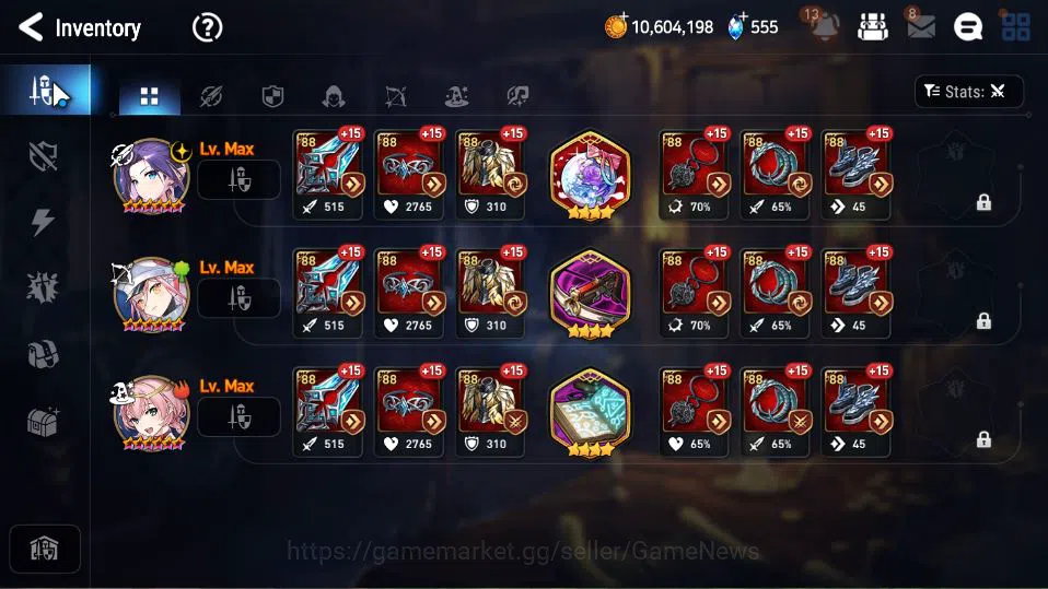 Epic Seven Accounts GLOBAL Unverif|New Era|3 ML(NM Luna,SE Celine,SB A image 13
