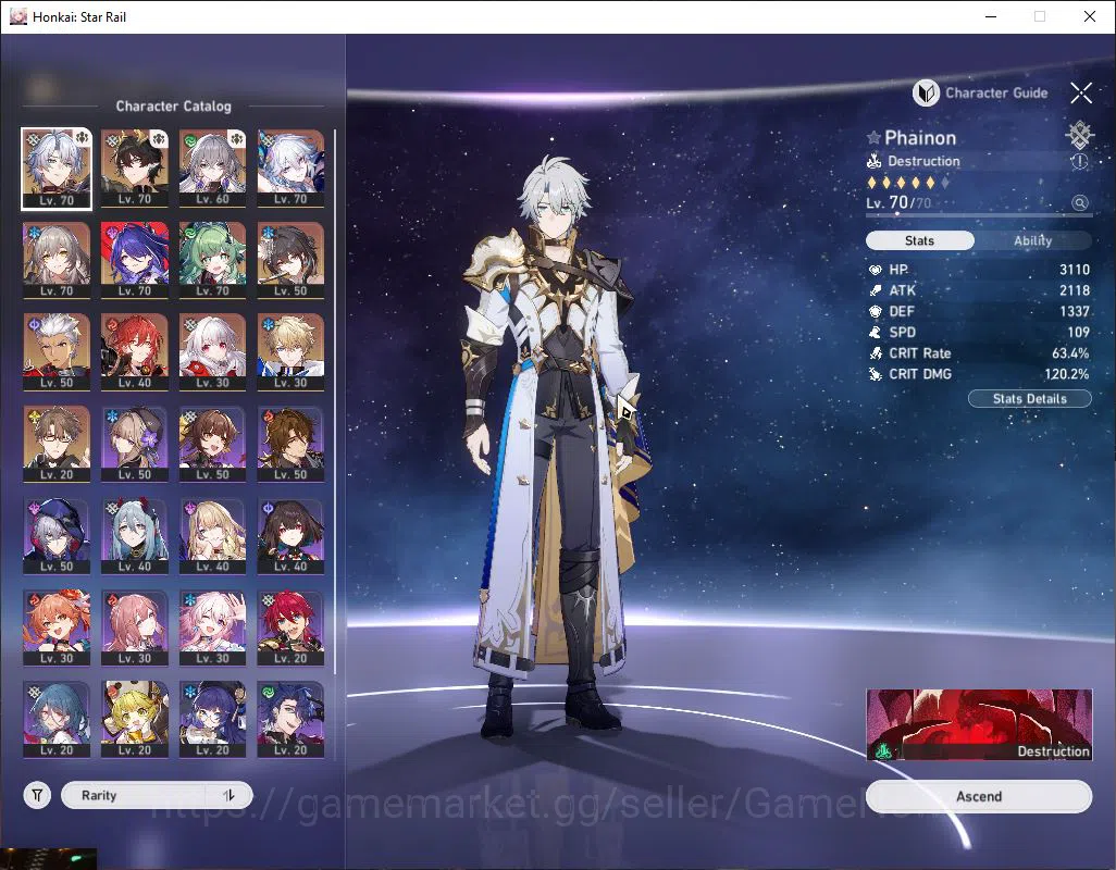 Honkai Star Rail Accounts Mid Game Asia|TL 56|7 Limited 3