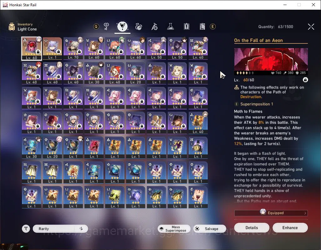 Honkai Star Rail Accounts Mid Game Asia|TL 56|7 Limited 4