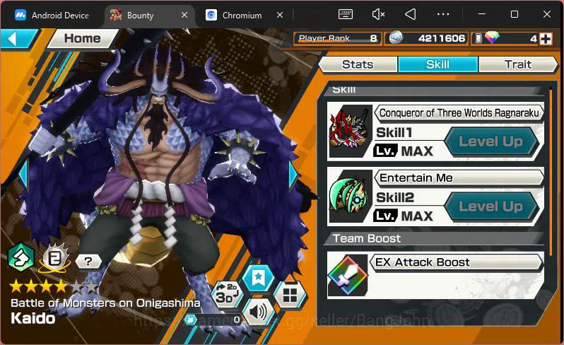 One Piece Bounty Rush Accounts GLOBAL|EX 4+PR 8|BP Kuzan,Flame E Sabo,WI Trafalga image 10