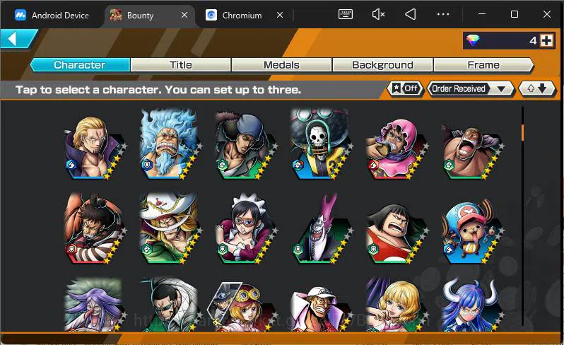 One Piece Bounty Rush Accounts GLOBAL|EX 4+PR 8|BP Kuzan,Flame E Sabo,WI Trafalga image 4