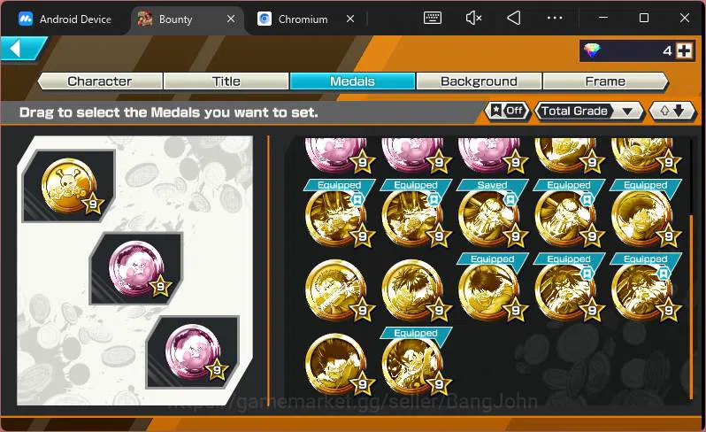 One Piece Bounty Rush Accounts GLOBAL|EX 4+PR 8|BP Kuzan,Flame E Sabo,WI Trafalga image 6