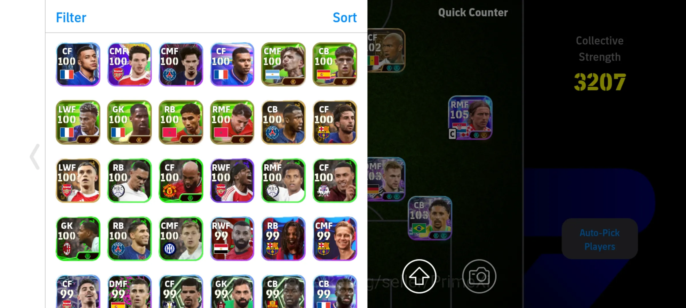 eFootball アカウント チームパワー3207 高レート選手多数 Buy eFootball Accounts - ANDROID | PW3207 | BigTime Dimarco