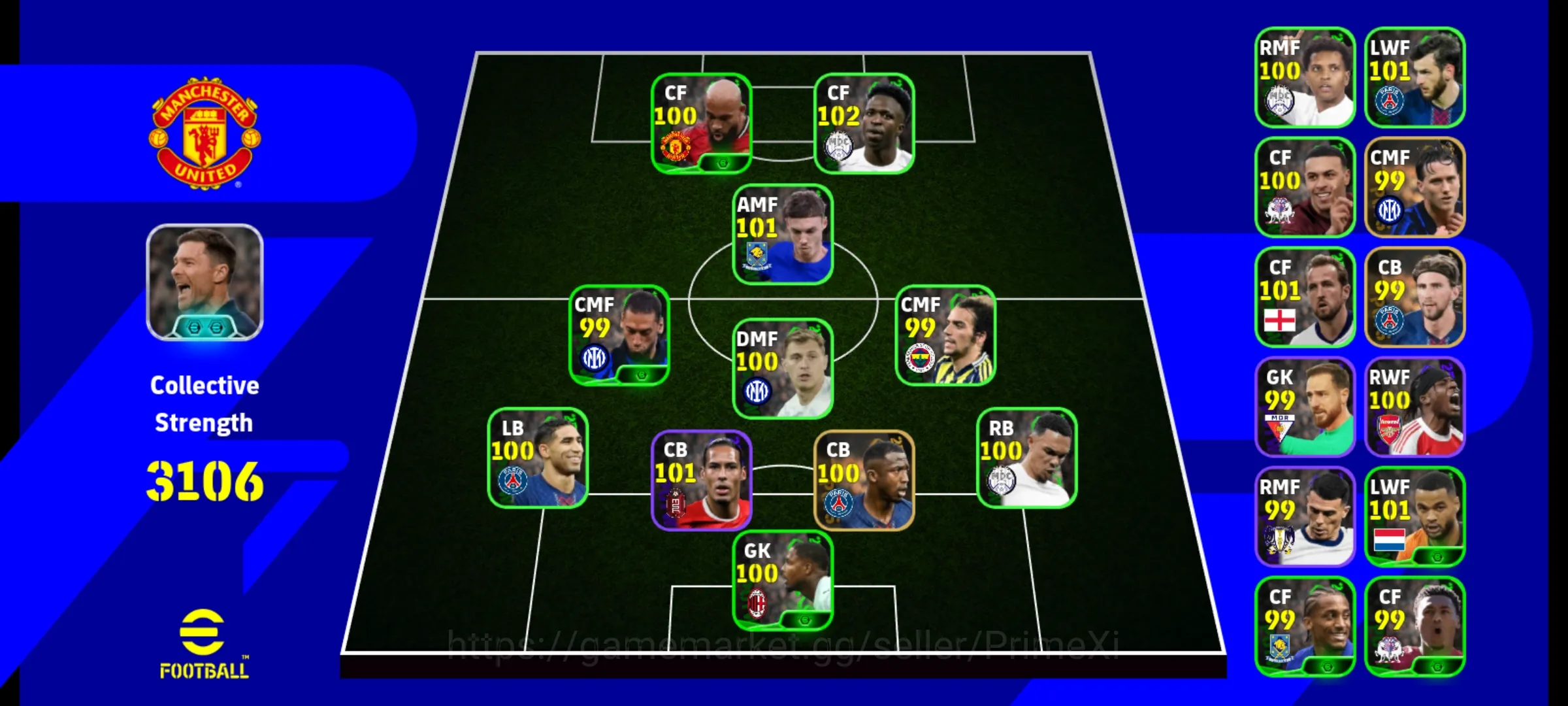 eFootball アカウント チームパワー3207 高レート選手多数 Buy eFootball Accounts - ANDROID | PW3207 | BigTime Dimarco