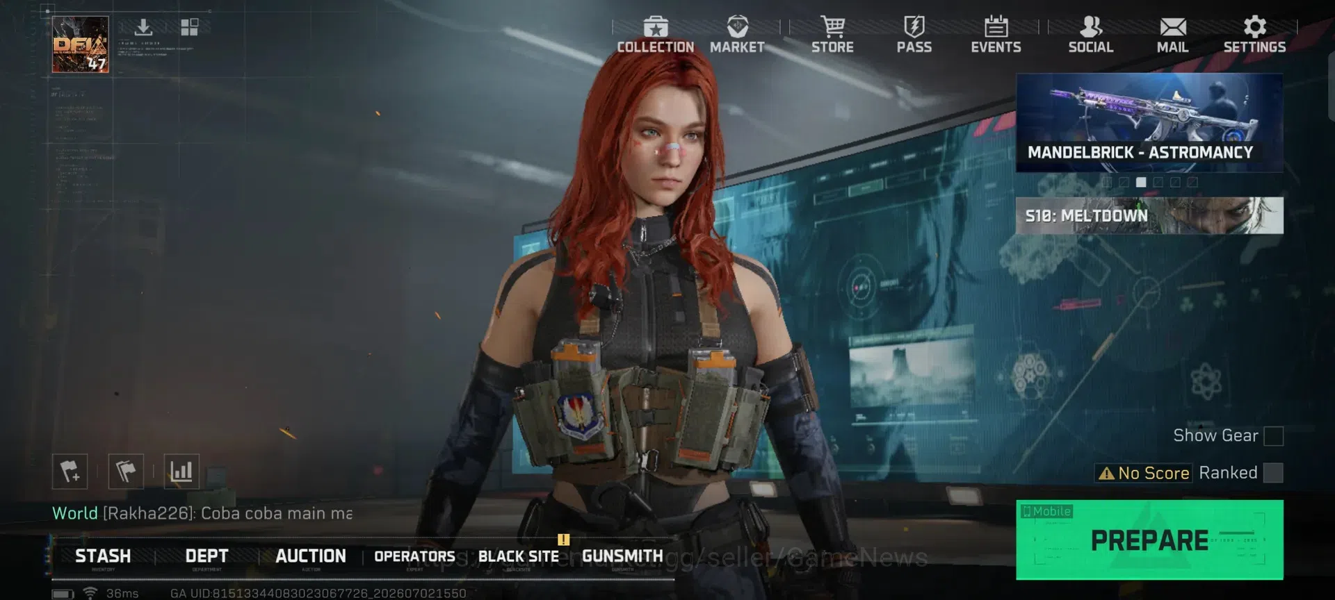 Delta Force Accounts GARENA| OL 47 |TA 240.4M(Aloy 200M)|1 Melee(Execut image 13