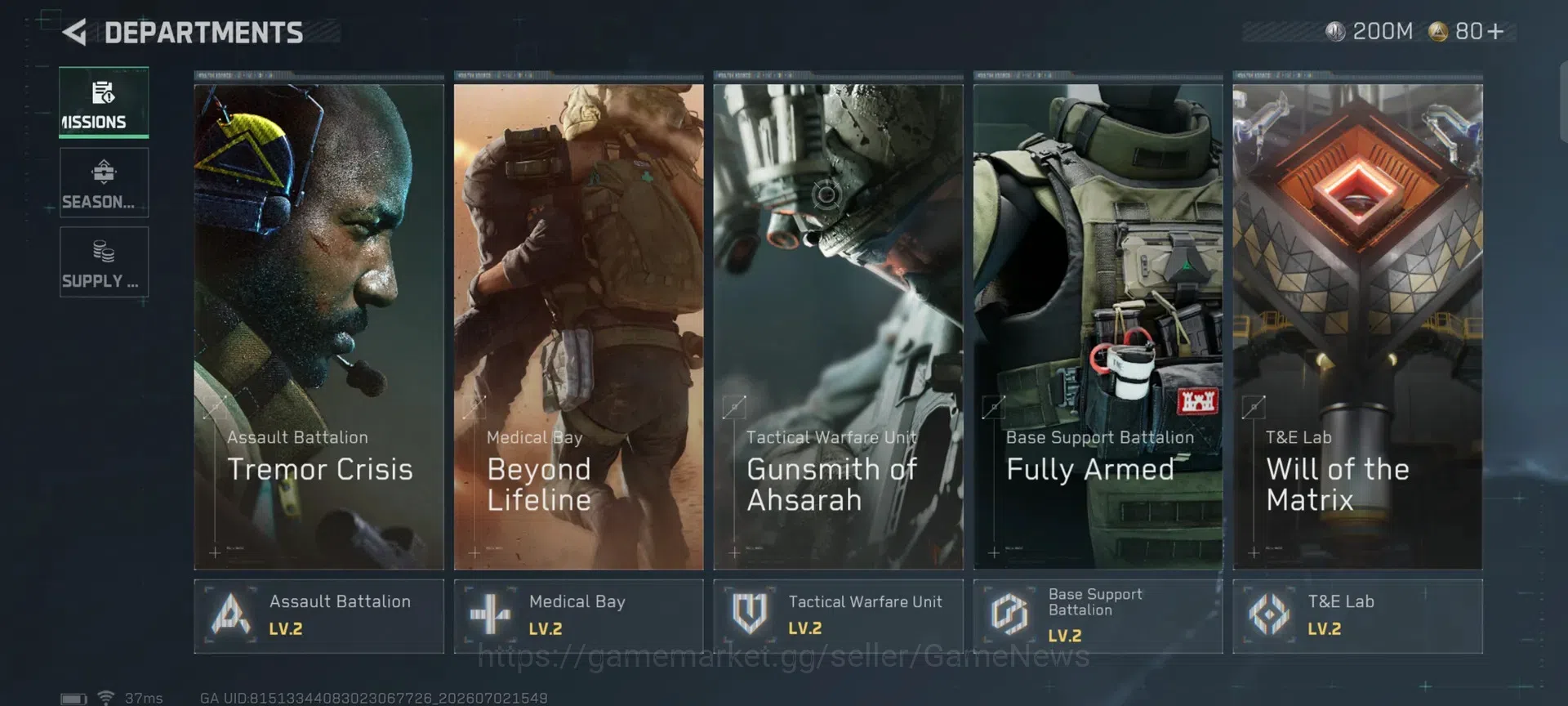 Delta Force Accounts GARENA| OL 47 |TA 240.4M(Aloy 200M)|1 Melee(Execut image 9