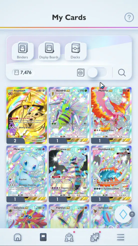 Pokémon TCG Pocket Mid-Level EN 7,4K Card|125 EX|2Crown (Aegislash Dupe)40Shiny image 1