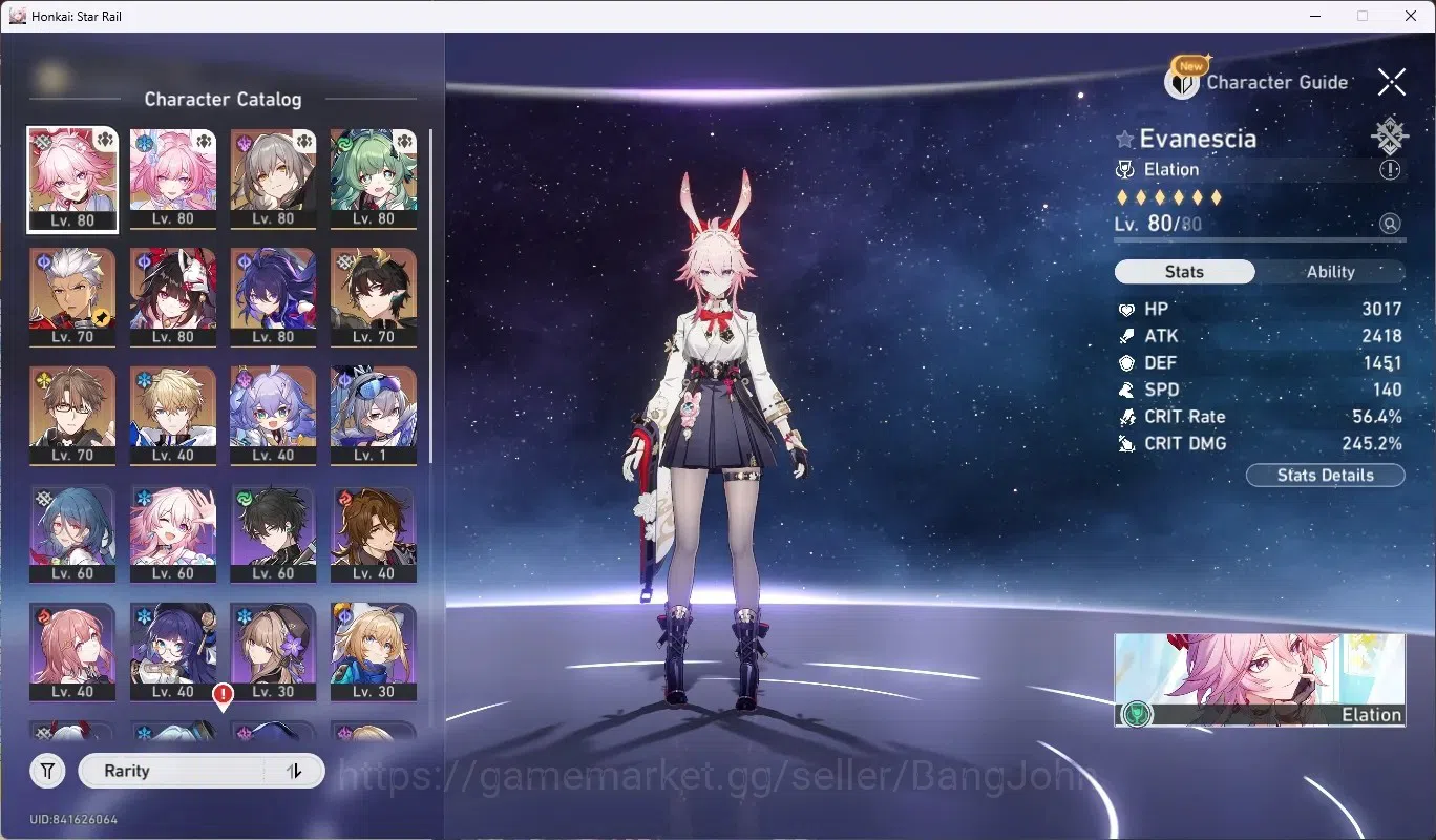 Honkai Star Rail Accounts ASIA|TL 65|8 Limit [Evanescia+Sign],CyreneE2,Houho image 2