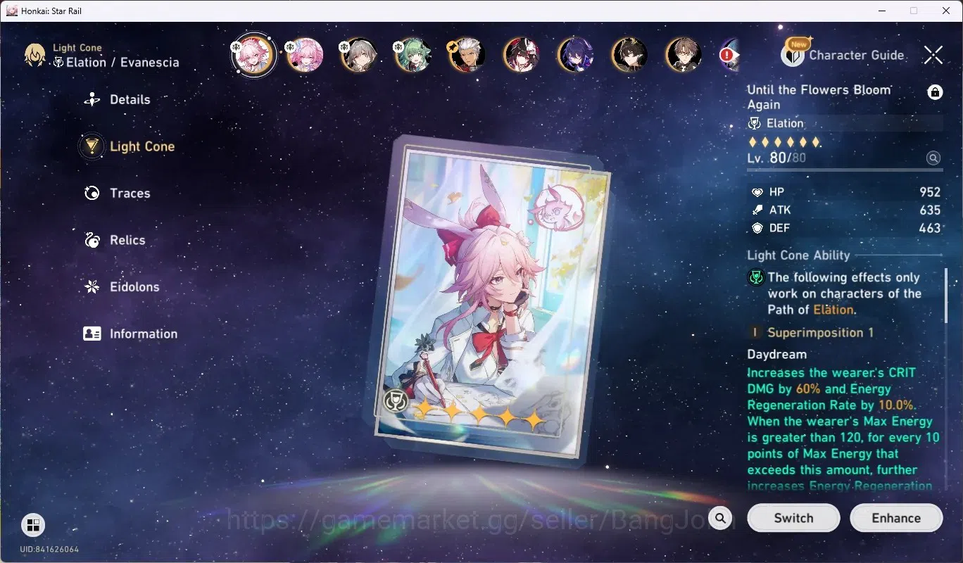 Honkai Star Rail Accounts ASIA|TL 65|8 Limit [Evanescia+Sign],CyreneE2,Houho image 4