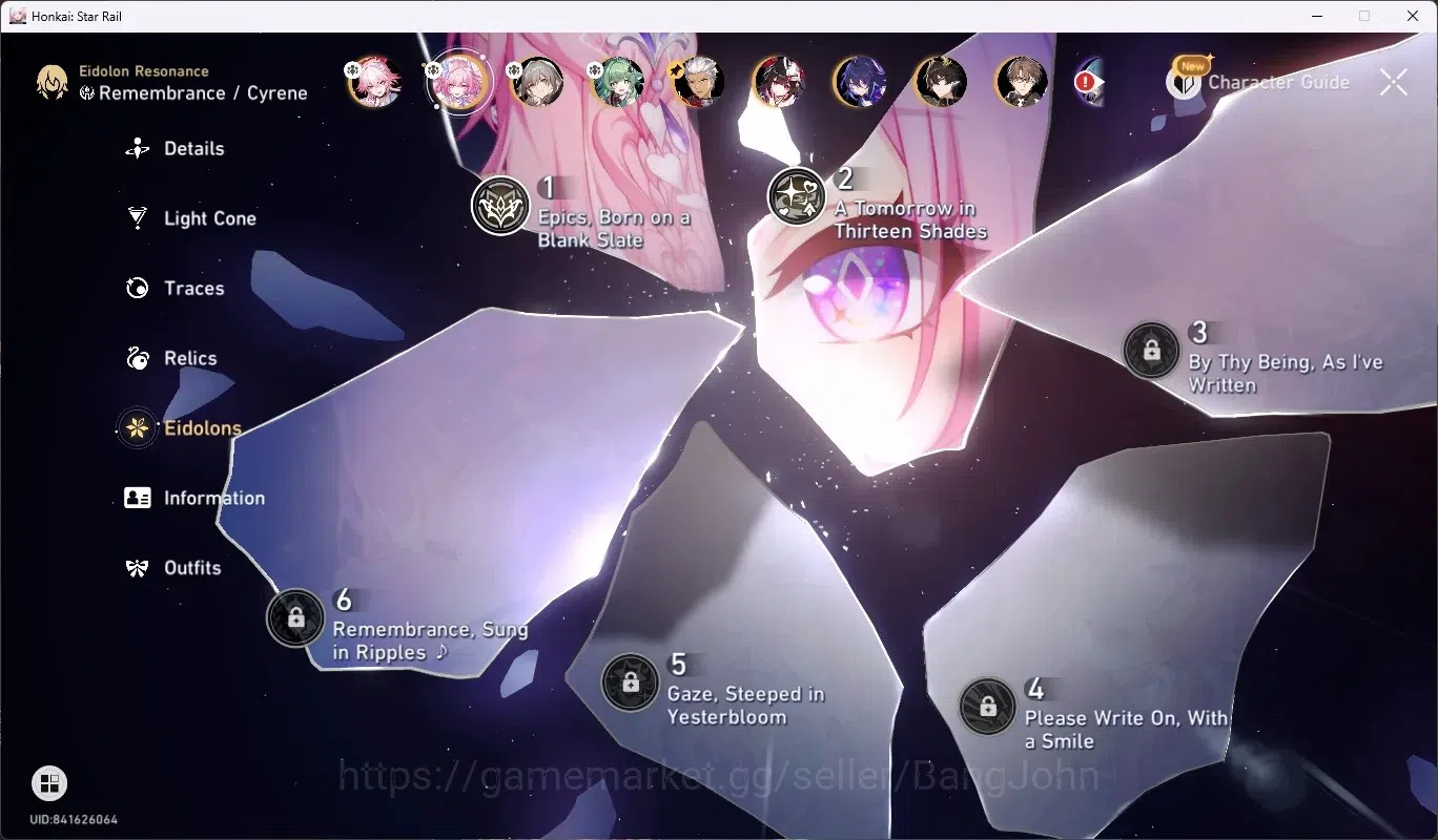 Honkai Star Rail Accounts ASIA|TL 65|8 Limit [Evanescia+Sign],CyreneE2,Houho image 5