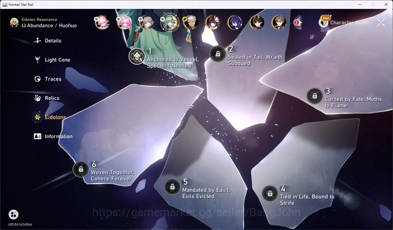 Honkai Star Rail Accounts ASIA|TL 65|8 Limit [Evanescia+Sign],CyreneE2,Houho image 6