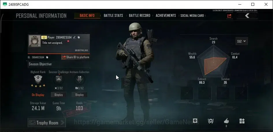 Arena Breakout Accounts MOBILE Lv30|SV 24M|CV 22M| AKM SS, Groza SS, T03 S image 2